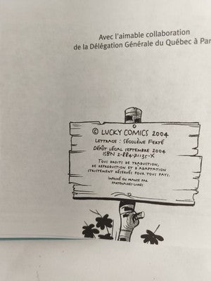 Bande dessinée Lucky Luke La Belle Province Lucky Comics Québec 2004