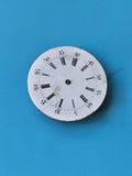 Cadran montre gousset ancien pour pièces, vintage, chiffres romains, à restaurer