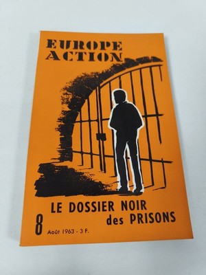 Rare magazine ancien Europe Action n°8 août 1963 vintage, couverture orange