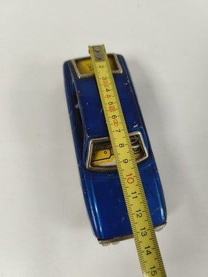 Jouet automobile vintage China tin toy MF234 en tôle bleue