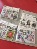 Lot ancien timbres du monde, vrac philatélie, France, Haïti, Tunisie, fleurs