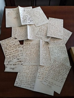 Lettre manuscrite 1918 correspondance intime mère Yvette mémoire guerre