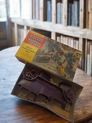 Kit voiture Highway Pioneers vintage, modèle rétro à assembler, boîte d’origine