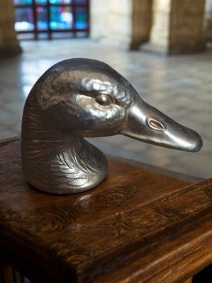 Pommeau levier vitesse vintage métal tête canard déco auto made in France