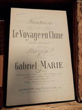 Partition ancienne Fantaisie sur Le Voyage en Chine Bazin Gabriel-Marie vintage