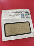 Ancienne enveloppe oblitérée avec timbres France pour philatélie collection