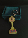 Porte-clés vintage balance publicitaire rétro Made in Taiwan accessoire ancien