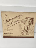 Ancien livre vintage Le dessin par l'exemple n°4 étude du nu homme enfant rare