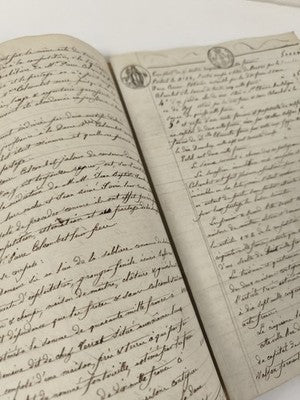 Acte manuscrit 1816 papier timbré Louis XVIII succession Colombet XIXe