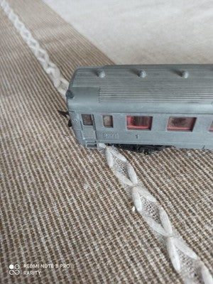 Voiture voyageurs Jouef SNCF grise HO, modèle classique train miniature