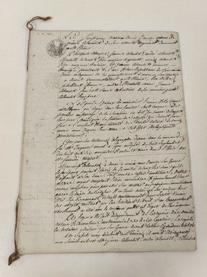 Lettre administrative manuscrite 1814, papier timbré, XIXe siècle