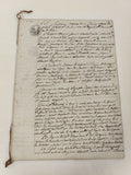 Lettre administrative manuscrite 1814, papier timbré, XIXe siècle