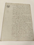 Lettre administrative manuscrite 1814, timbre fiscal 75 c., XIXe