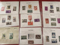 Lot ancien timbres vintage internationaux en vrac, collection philatélie, multic
