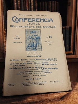 Journal universitaire ancien CONFERENCIA 1921 Université des Annales Paris rare