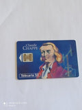 Carte téléphonique Claude Chappe vintage - Télécarte 50 unités inventeurs