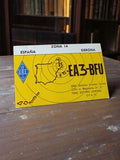 Carte QSL radio amateur EA3-BFU Espagne vintage rétro Gerona URE