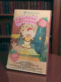 Cassette VHS vintage Charlotte aux Fraises dessin animé vidéo rétro