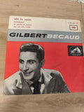 Vinyle 45T vintage Gilbert Bécaud Salut les copains pochette originale rétro