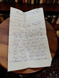 Lettre manuscrite ancienne 1916 WW1 adressée Marguerite encre violette