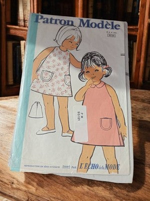 Patron couture ancien enfant L'Écho de la Mode vintage 2-4 ans rétro modèle