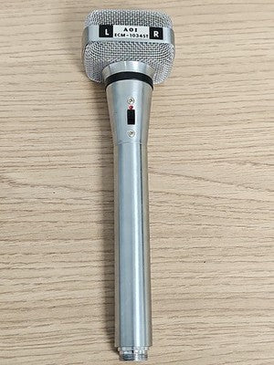 Microphone vintage AOI ECM-1034ST rétro à piles non testé ancien déco