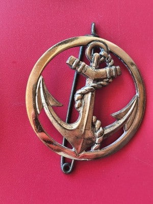 Ancien insigne militaire vintage pour béret, collection armée, objet rétro authe