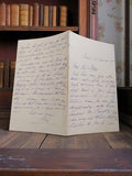 Lettre manuscrite ancienne 1899 Paris signée amitié tendre vintage
