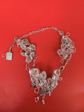 Vintage collier Danais gros maillons pierres naturelles transparentes design ori