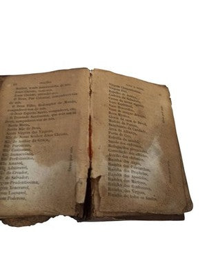 Paroissien ancien 1857 – Missel religieux vintage, croix en relief, bon état