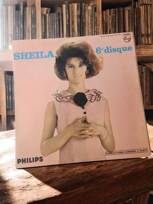 Disque vinyle 45 tours Sheila 6e disque Philips vintage rétro années 60