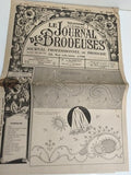 Journal ancien broderie 1953 Le Journal des Brodeuses Lyon motif vintage