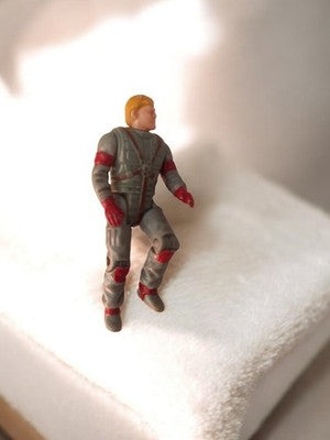 Figurine MASK Kenner vintage années 80 gris rouge, jouet rétro ancien