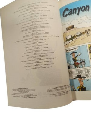 Bande dessinée Lucky Luke Canyon Apache Dargaud 1971 Morris Goscinny BD