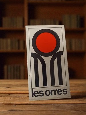 Autocollant ancien Les Orres vintage déco ski rétro publicité Ratio
