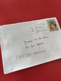 Ancienne enveloppe timbrée oblitérée collection philatélie France Marseille