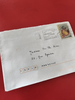 Ancienne enveloppe timbrée oblitérée collection philatélie France Marseille
