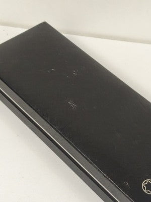 Écrin Montblanc pour stylo plume, gainage noir, crème siglé étoile