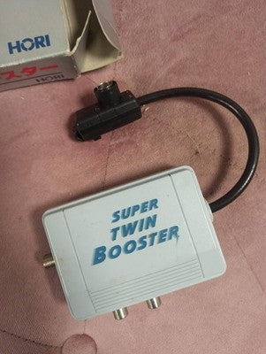 Accessoire gaming Super Twin Booster Hori vintage avec boîte d'origine Japon