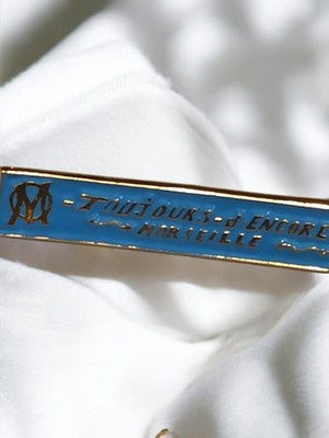 Pin's vintage Olympique de Marseille OM, émaillé bleu, football ancien rétro