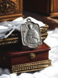 Médaille religieuse catholique vintage Bx Angelo Porro finition argentée