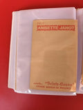 Ancienne carte publicitaire vintage Anisette Janot Sainte-Baume liqueur Provence