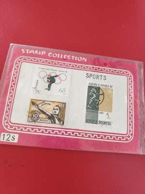 Lot anciens timbres sports jeunesse Indonésie Indochine Jeux Olympiques vintage
