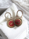 Porte-clés vintage I.F.R.A.M. ancien rond logo rouge rétro accessoire déco