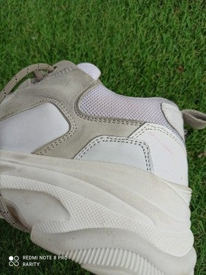 Sneakers The Kooples Paris beige blanc femme urbain chic taille 38