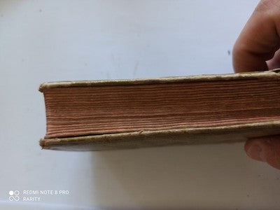 Ancien livre religieux Imitation de Jésus-Christ début XXe, reliure aspect cuir