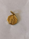 Ancienne médaille religieuse catholique vintage, petit pendentif rétro à collect
