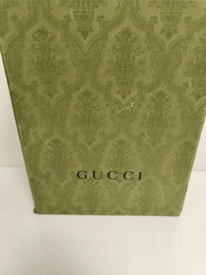 Boîte Gucci verte à motif baroque, coffret rangement logo GUCCI