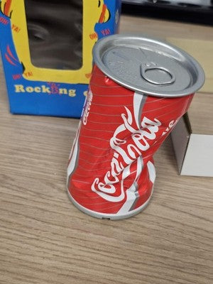 Figurine canette Coca Cola Rocking Can vintage Music World boîte d'origine