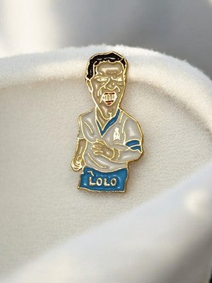 Pin's vintage joueur Olympique de Marseille OM Lolo rétro football ancien